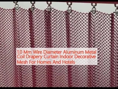 1.0 mm Diamètre du fil de fer en aluminium en métal en bobine draperie rideau de décoration intérieure de maille pour les maisons et les hôtels