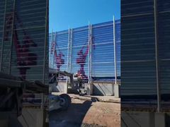 Présentez la clôture brise-vent verte en tôle d'acier inoxydable pour bloquer le vent et la poussière pour vous