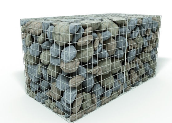 Boîte en gabon en PVC vert recouverte de 2 à 6 m de maille hexagonale
