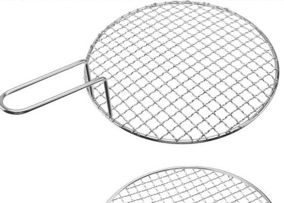 Grill à barbecue en métal encrémé Mesh bord couvert Pour BBQ grill rack
