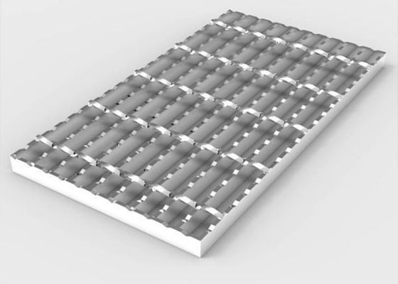 Grille en acier soudée pour des bandes de roulement d'escalier, la manière de promenade, la plate-forme et le divers plancher