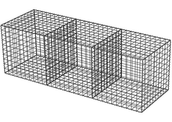 Le treillis soudé galvanisé Galfan Paniers Gabion La défense Gabion a soudé le grillage