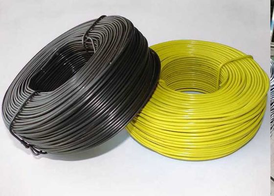 Le PVC vert jaune a enduit le fil d'acier enduit en plastique du fil 4mm de Gi