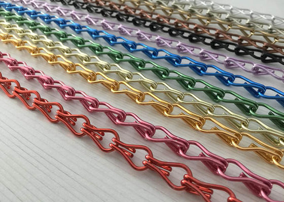 Rideau en maillon de chaîne, également appelé en tant que rideau à chaînes en chaîne d'écran ou de crochet de mouche, matériel en aluminium anodisé