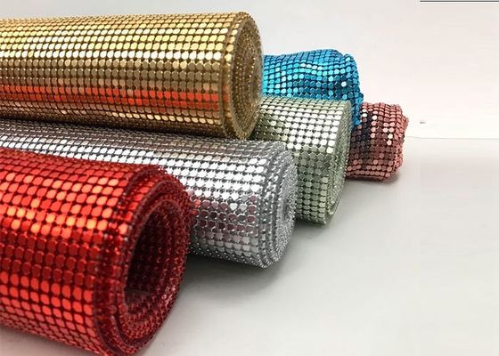 Tissu métallique de tissu (rideau métallique en tissu de paillette) - paillette de rond et d'octogone