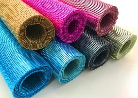 Tissu métallique de tissu (rideau métallique en tissu de paillette) - paillette de rond et d'octogone