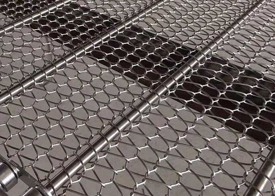 acier inoxydable de la bande de conveyeur d'armure équilibrée par spirale de 2.8mm à de 40mm 304