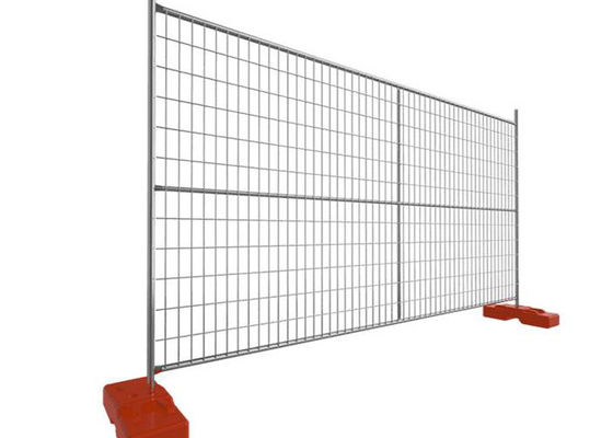 Panneau de clôture temporaire galvanisé à chaud de 4 mm, cadre rond, 42 microns