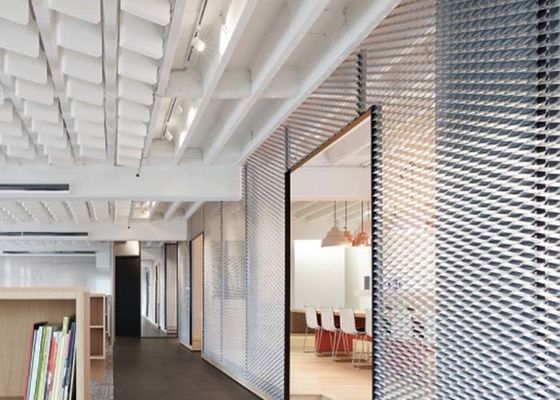 Cloison de séparation augmentée en aluminium en métal pour des usages permanents et provisoires de séparation