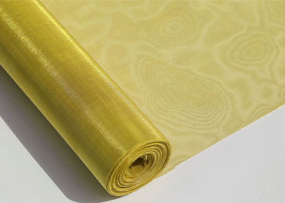 Grillage en laiton décoratif tissé par secteurs chimiques architecturaux de tissu de fil