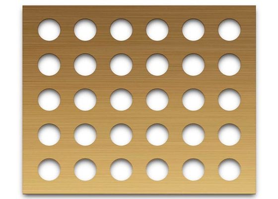Le laiton perforé couvre anticorrosion, durable et esthétique pour l'architecture et la décoration