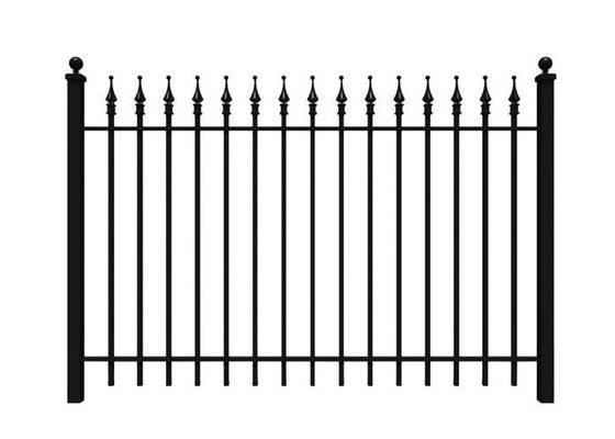 L'immersion chaude soudée de Panels With Finial de barrière de fer travaillé a galvanisé