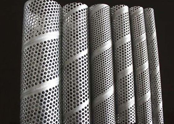 Tamis filtrant inoxydable perforé de tuyau de spirale Mesh Drainage Wire Mesh