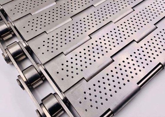 bande de conveyeur perforée de plat de 1mm-4mm pour de légers et à haute densité produits