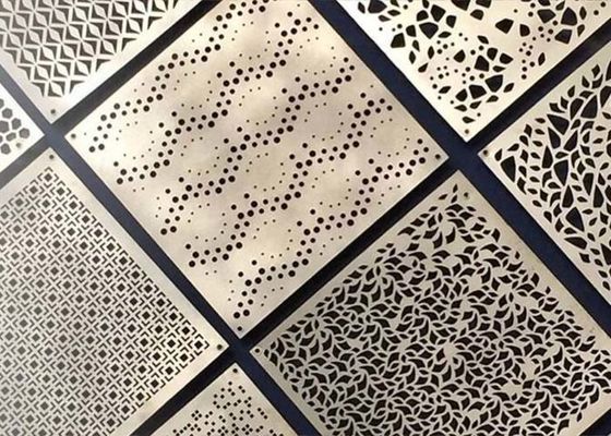 Laser coupant les panneaux perforés en métal avec les modèles contemporains d'abd créatif