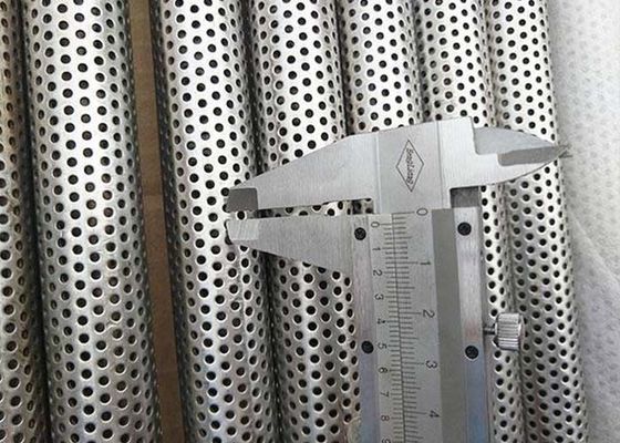 Tubes métalliques perforées en acier inoxydable de 6 à 20 mm OD pour la filtration