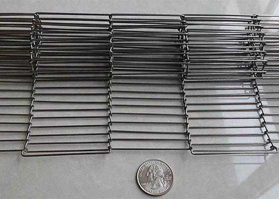 3" à 14" bande de conveyeur en métal Flex Wire Mesh Conveyor Belt plat