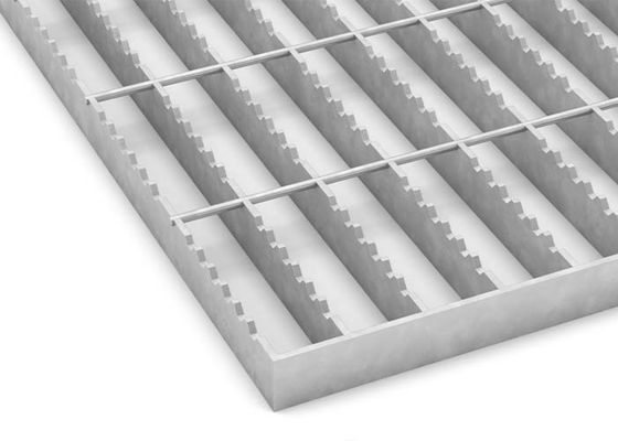 Portance élevée soudée dentelée et haute sécurité de grille en acier pour les bâtiments industriels, civils et commerciaux