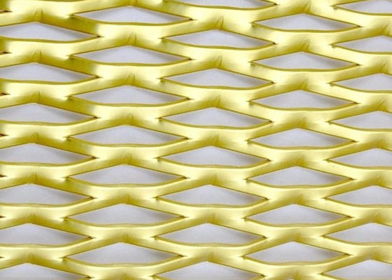 Dispositif de décoration de trous en aluminium d'argent, diamants, métal élargi pour l'architecture et l'industrie
