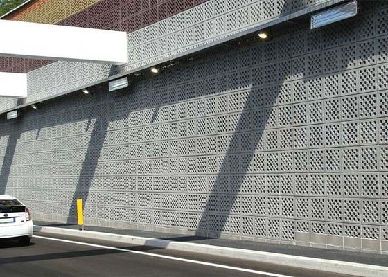 Barrière acoustique galvanisée ou en aluminium pour autoroutes et chemins de fer