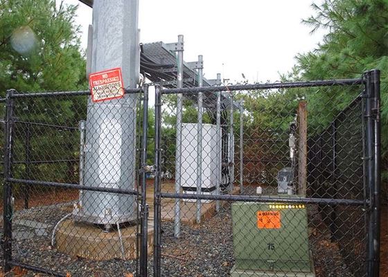 Sécurité électrique 1.8 M Chain Link Fence revêtement en vinyle