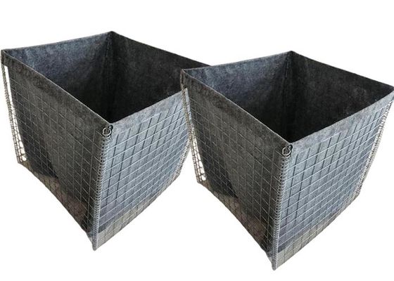 Bastion défensif 50 × 50 mm Barrière en gabion pour la défense militaire et la protection contre les inondations