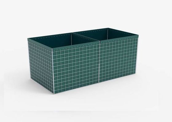 Bastion défensif 50 × 50 mm Barrière en gabion pour la défense militaire et la protection contre les inondations