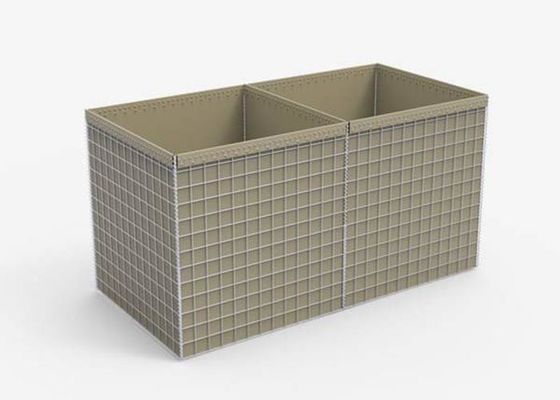Bastion défensif 50 × 50 mm Barrière en gabion pour la défense militaire et la protection contre les inondations