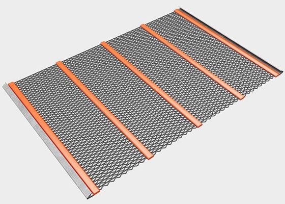Maille de tamisage minière autonettoyante triangulaire, diamètre de fil 1,2-5 mm