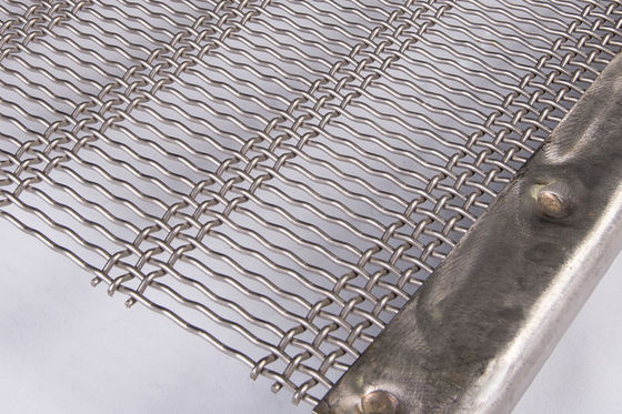 Tôle filtrante minière en acier au carbone à fentes tissées, diamètre de fil 1,25-4mm