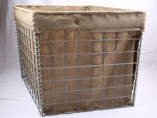 2 " × 2 " Maillage d'ouverture Gabion Blast Wall 3 mm Diamètre de fil Défendre les balles dans le contrôle militaire Inondation de la mer