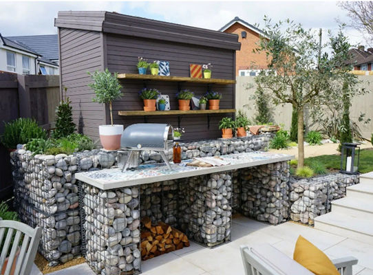 Un design unique crée des paniers en gabions pour les jardins et les parkings