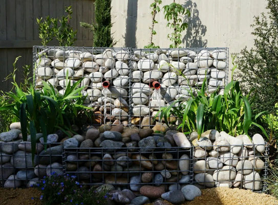 Un design unique crée des paniers en gabions pour les jardins et les parkings