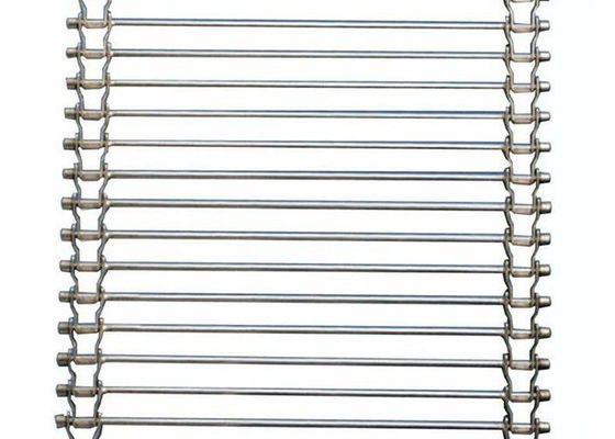Ceinture de convoyeur d'acier galvanisé à bord en boucle unique Diamètre de fil de 2,0 mm