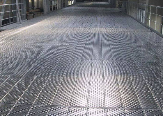 0.8mm Hole galvanisée Hole ronde Perforé feuille de métal pour les façades de bâtiment