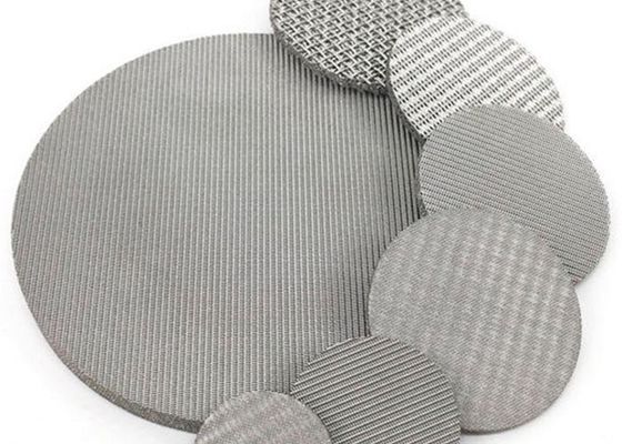 Disque filtrant en acier inoxydable sintré pour filtre liquide