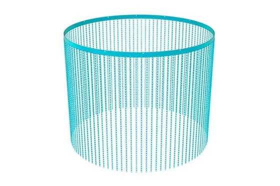 Apparaissance fine et caractéristique ignifugée Point de fusion élevé Maillage de fil d'aluminium décoratif avec traitement anodisé