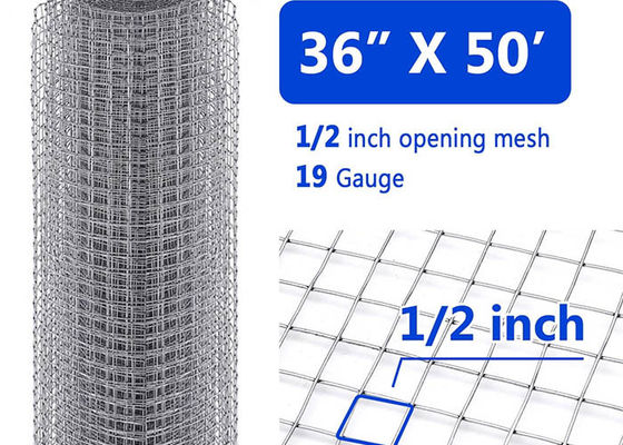 1 1 2 X 1 1 2 Tissu métallique galvanisé soudé à chaud, résistant à la corrosion