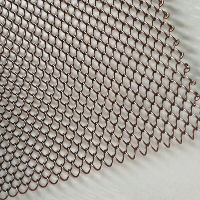 1.0mm Fil résistant aux UV Tailles personnalisables Fil de maillage en aluminium Rideau de bobine métallique Draperie