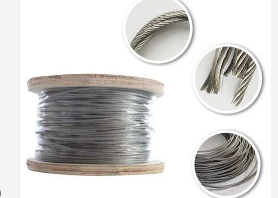 Cable en acier inoxydable 304 revêtu de nylon (7x7 Construction)