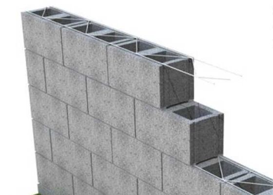 Renforcement des murs de blocs de treillis galvanisés soudés pour la maçonnerie 50x50 mm 3,5 mm
