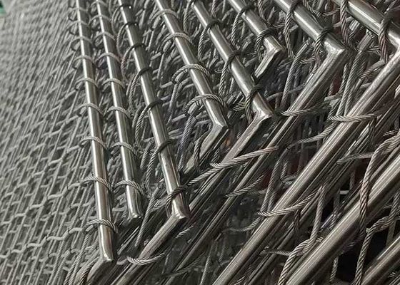 Réseau de sécurité en héliport en acier inoxydable 316 de 1,2 mm à 3,2 mm