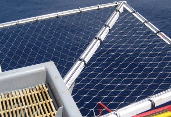 maille nouée de corde de filet de sécurité de périmètre d'hélipont de la corde 304 304L