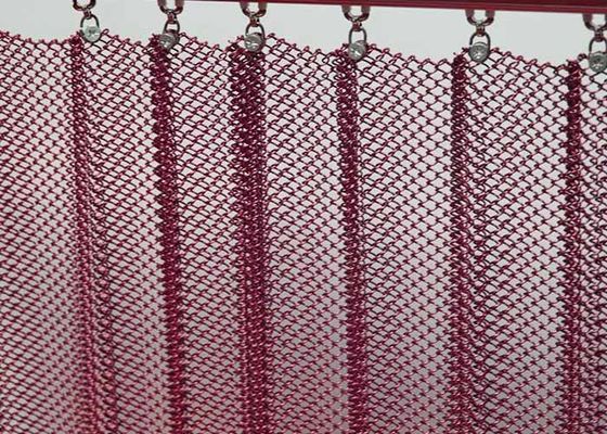 1.0 mm Diamètre du fil de fer en aluminium en métal en bobine draperie rideau de décoration intérieure de maille pour les maisons et les hôtels