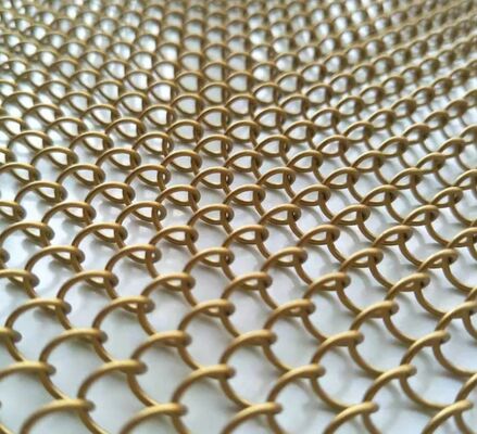 1.0mm Fil résistant aux UV Tailles personnalisables Fil de maillage en aluminium Rideau de bobine métallique Draperie