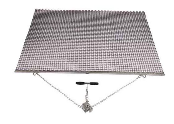 Tapis de nivellement de pelouse en acier galvanisé, maille métallique, pour le nivellement de la pelouse et l'enlèvement des débris, taille personnalisée