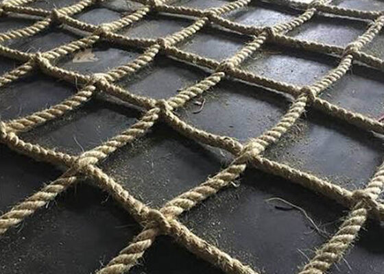 Filet de sécurité pour héliport en sisal de 12 mm, filet d'atterrissage pour hélicoptère conforme CAP 437 pour navires offshore