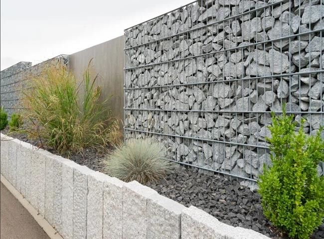 Panier soudé de gabion pour le mur de vue