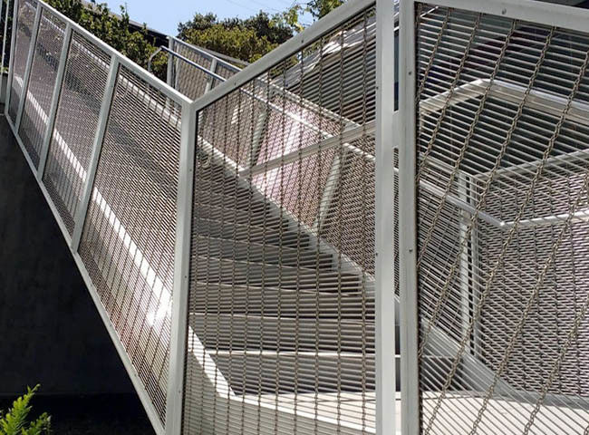 Maille rigide décorative architecturale pour la balustrade d'escalier